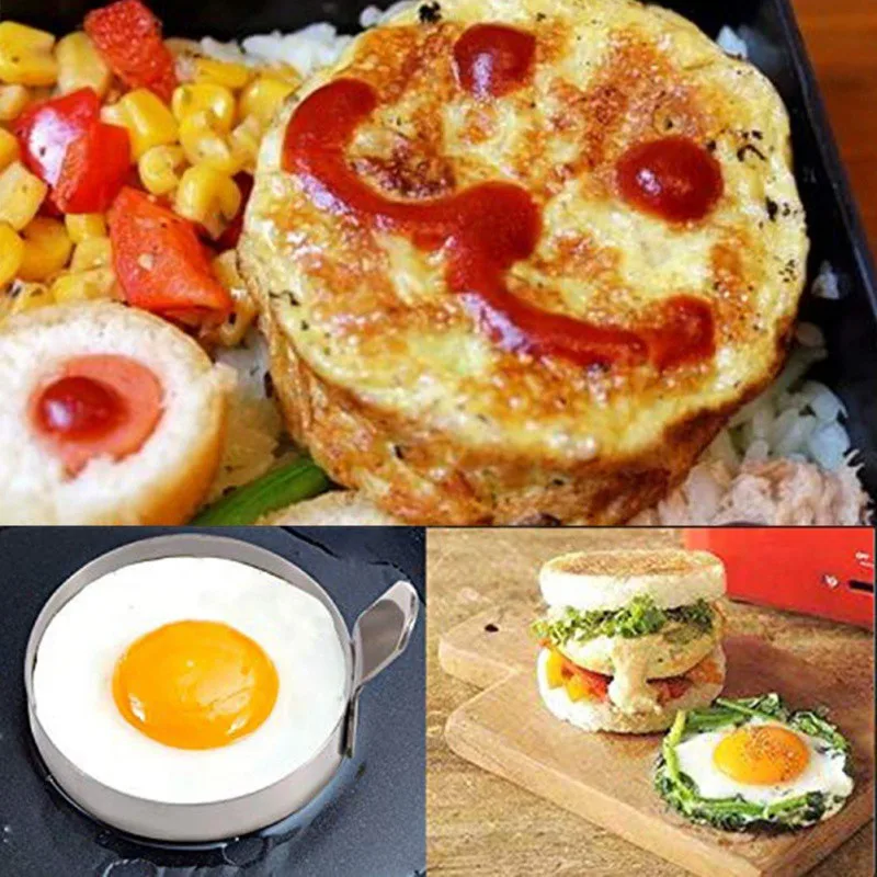 Омлет из нержавеющей стали жареная Форма для яиц круглая форма для яичницы для приготовления сковорода для завтрака духовка кухня