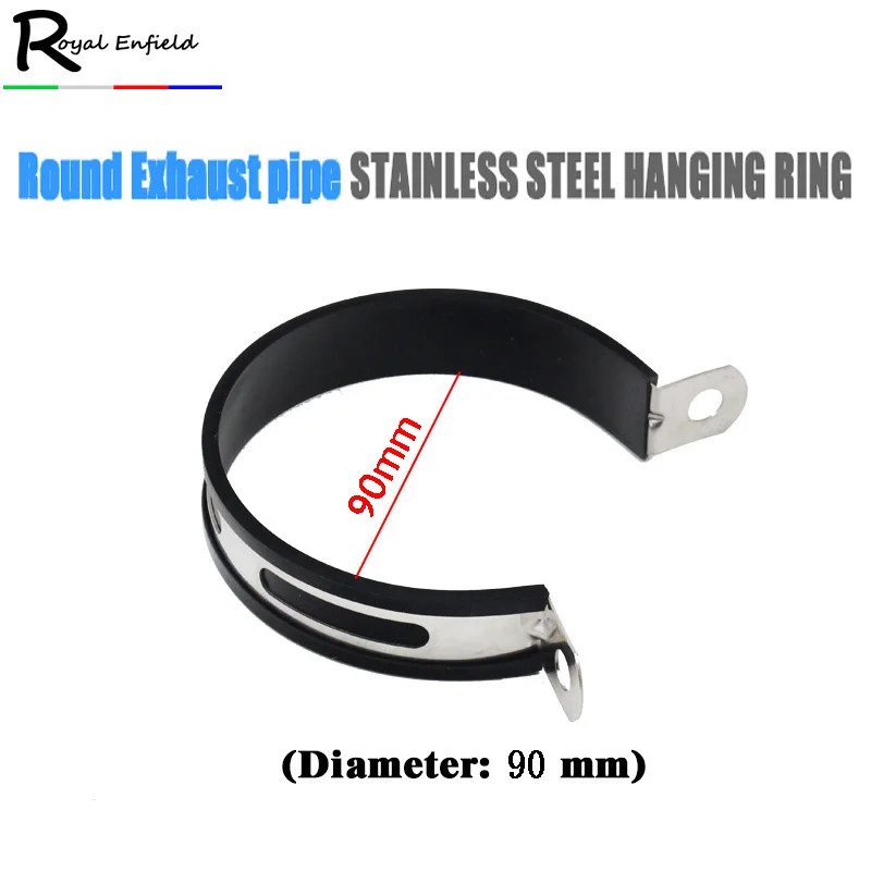 90cm Stainless Steel Motorcycle Exhaust Muffler Silencer Bracket Hanger