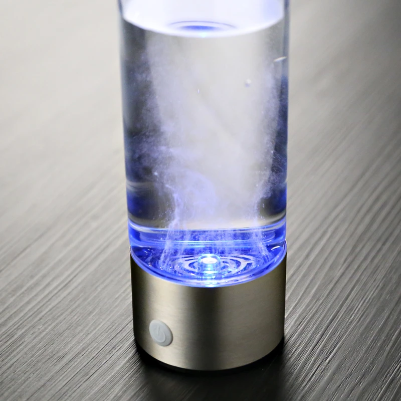 430ml Portable USB Hydrogen-Rich Water Ionizer Maker Cup Generator Bottle Silver