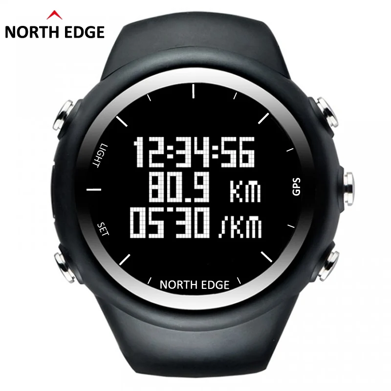 Image North Edge GPS Watch Men Digital Wristwatch Smart Pace Speed Calorie Running Jogging Triathlon Hiking Waterproof 50m Hour