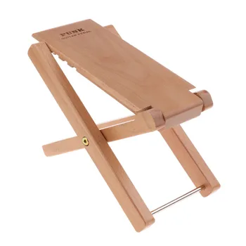 

Portable Wooden Guitar Footrest Foot Stool Stand Stage Accessory Wood