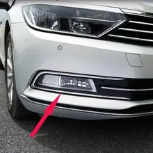 Для Passat B8 и B8 Varian tquality из нержавеющей стали передние противотуманные фары крышка Накладка противотуманный свет для фары отделка