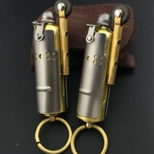 5 шт./партия 7,5*2 см 36 г сталь медь креативный старинный керосин античный Флинт серебро Второй мировой войны зажигалка