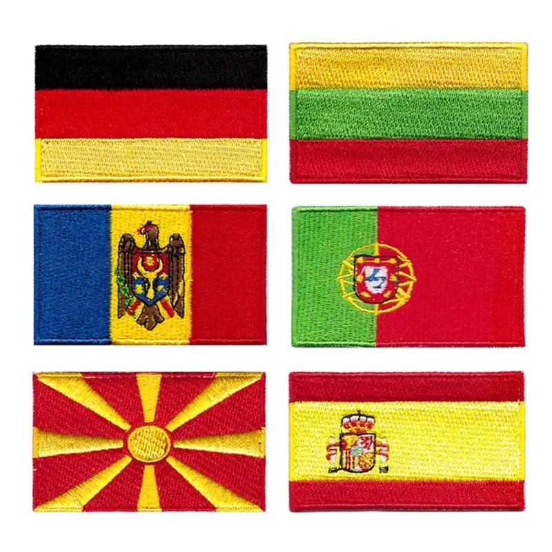 Латвийский вышивной флаг цена город falg Железный пришить на стежков немецкий левый нагрудный значок для одежды значок военный