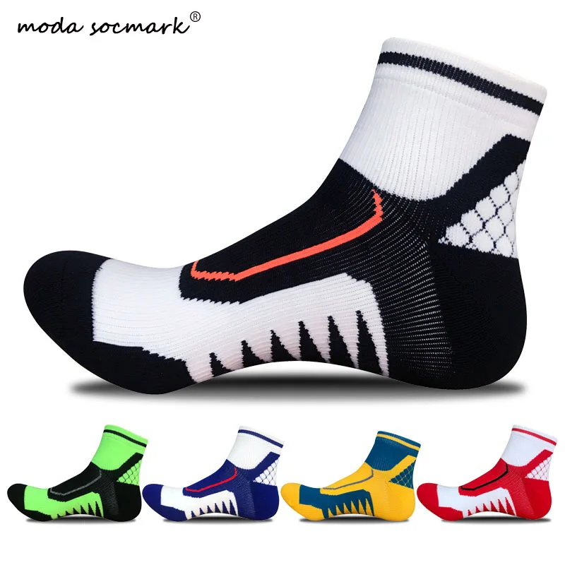 

Moda Socmark Summer Men's Cycling Sport Socks Bike Riding Socks Breathable Outdoor Running Socks Sports Sock Fit For Size 39-44