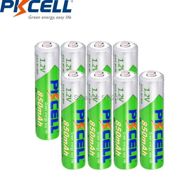 PKCELL – piles rechargeables AAA NIMH, 3A, 1000mah, 1.2V, jusqu'à 1000  tours par minute, 4/8 pièces - AliExpress