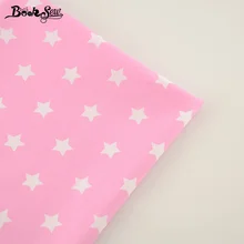 Booksew квилтинга Вышивание ткань розовый хлопок саржа Ткань Star Дизайн Жир Квартал Текстиль для дома Материал кровать Лист лоскутное