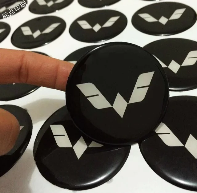 500pcs3Gum drops plastic stickers Transparent crystal glue drops plastic stickers printingin