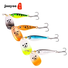 New Lures 4 Color Fish-shaped Artificial Bionic Bait Spinner Wide Composite Sequins Hard Bait Fish Bait Fishing gear jooyoo