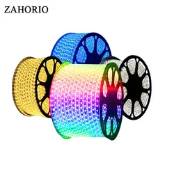 RGB 220 265vsmd 5050 светодио дный Гибкая light1M 3 м 5 м 10 м 15 м теплый белый/белый красный Буле Мощность plug 60 светодио дный s/m водонепроницаемый светодио