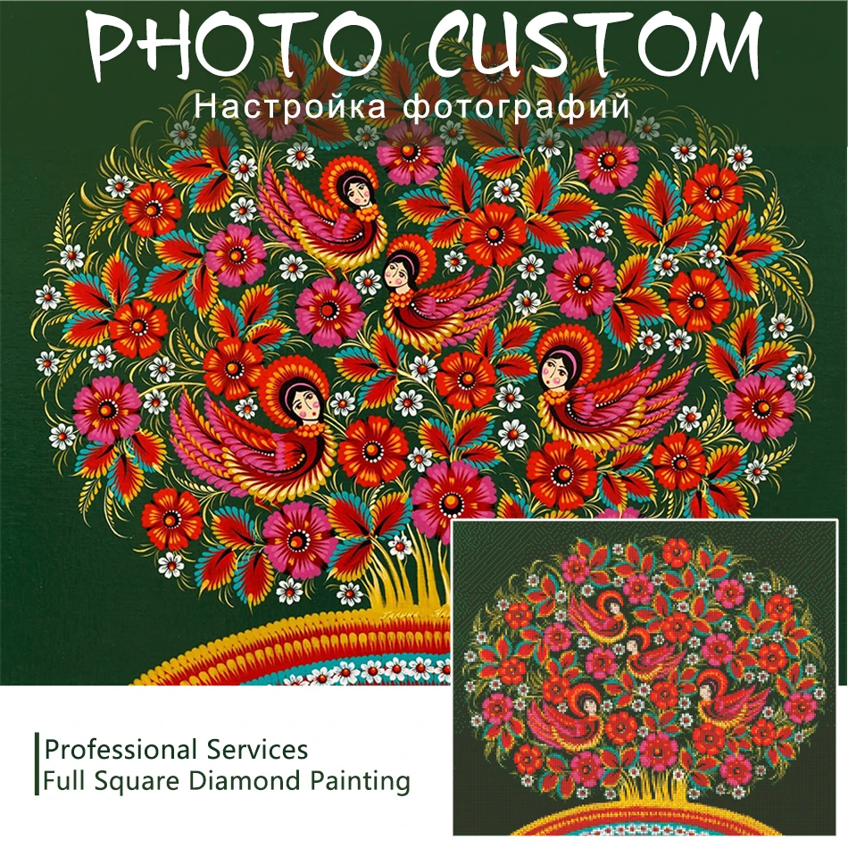 

SaShiKo Flowers Photo Custom Diamond Painting Full Square Picture of Rhinestone DIY Diamond Mosaic Diamond Embroidery Sale