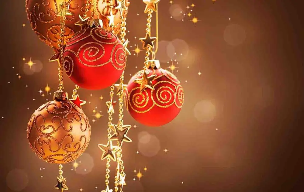 

SHENGYONGBAO Art Cloth Custom Photography Backdrops Prop Christmas ball theme Photo Studio Background S19714-01
