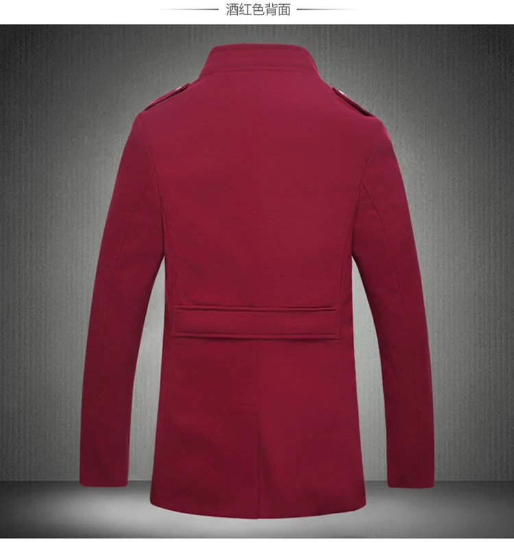 2019 осень-зима, воротник-стойка, однотонный деловой, простой стиль, тонкое шерстяное плотное пальто/модная теплая куртка