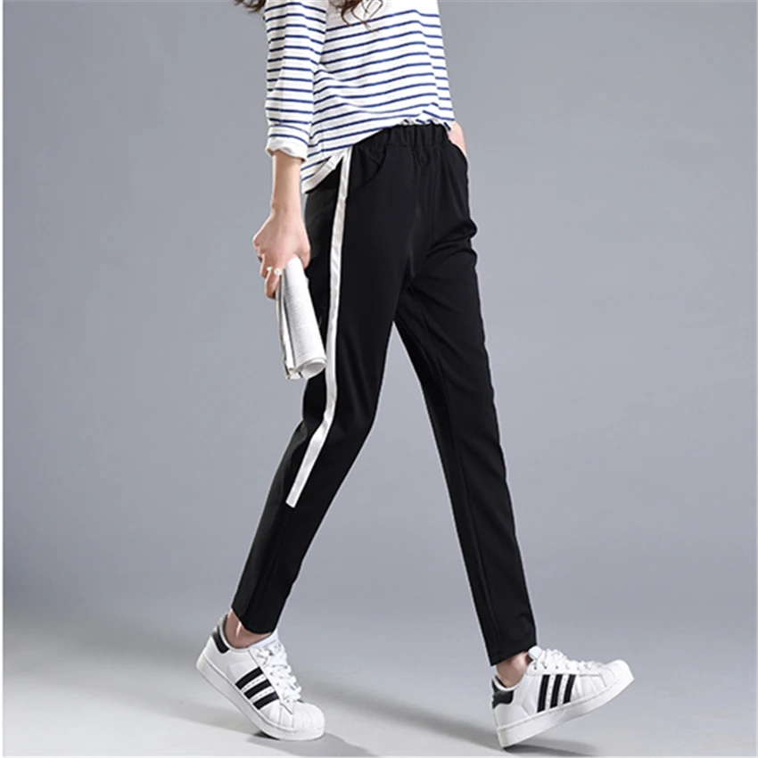 side stripe trousers womens