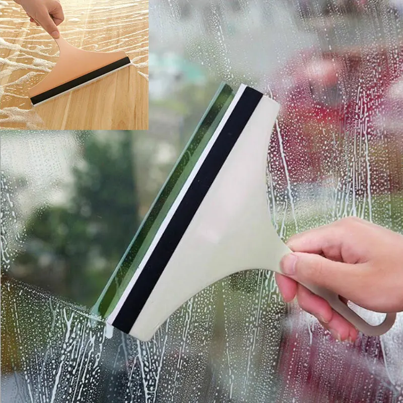 

Glass Brush Useful Window Desk Wall Glass Cleaner Scraper Cleaning Squeegee Wiper