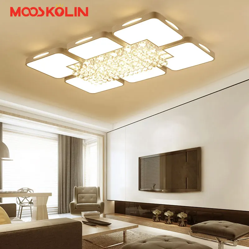 

Mooskolin New Modern Crystal led ceiling chandelier lights for living room bedroom dining room home Chandelier lamp fixtures