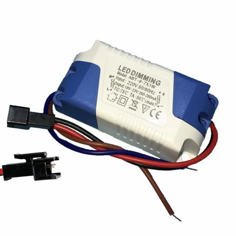 

Dimmable Isolated 240-300mA 3-4x1W 5x1W 6-7x1W 7-15x1W Led Driver Power Supply AC 110V 220V for LED Downlights