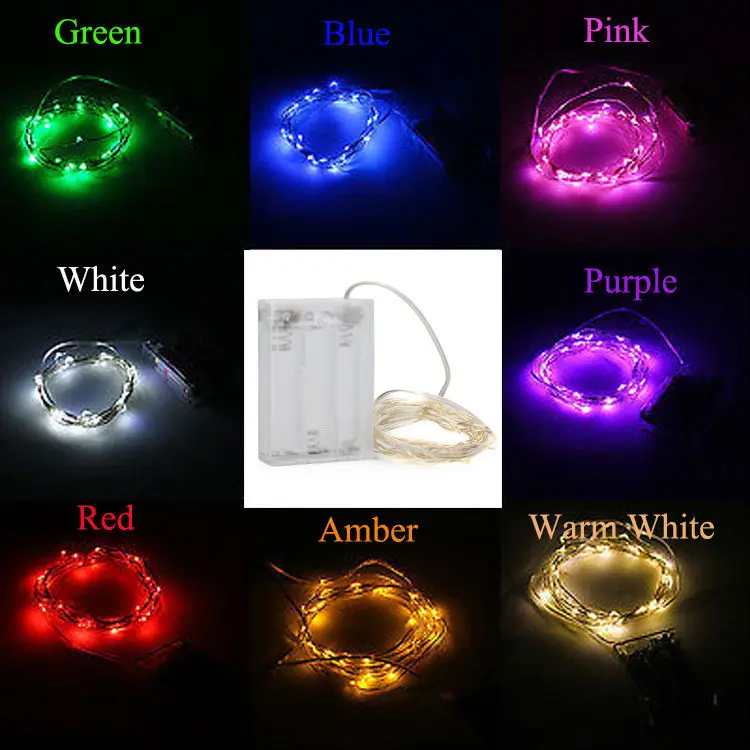 Factory Direct Deal 10pieces Lot 7ft 3aa Battery Operated 20 10pieces Lot 7ft 3aa Battery Operated 20 Micro Led String Light Submersible Waterproof Fairy