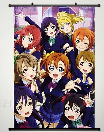 Аниме Манга LOVE LIVE! Настенная картина прокрутки 60x90 см обои | Дом и сад