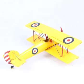 

Iron war military aircraft fighter model yellow 1060 Wrought iron crafts, gifts, business gifts, Christmas gifts, holiday gifts