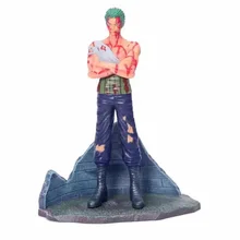 23CM Anime One Piece Roronoa Zoro Battle Damage Ver Figurine Dolls Toys PVC Action Figure 23CM Anime One Piece Roronoa Zoro Battle Damage Ver Figurine Dolls Toys PVC Action Figure