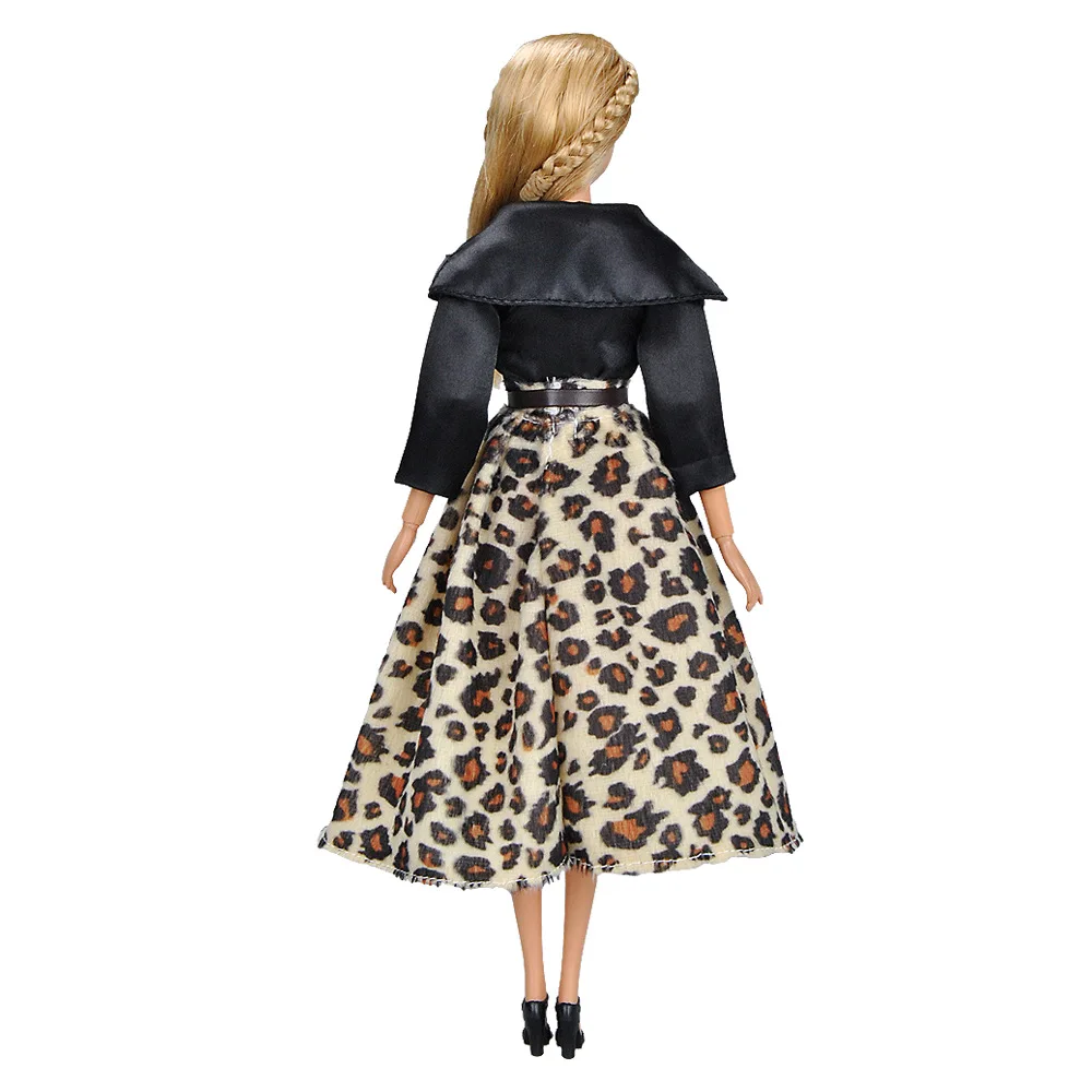 Модное платье ручной работы для куклы Барби; короткая юбка; Очаровательная Одежда для девочек на день рождения; Рождественский подарок