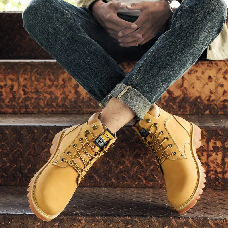 Г. весенние и осенние новые High-End мужская обувь матовые замшевые большой Размеры мужская повседневная обувь зимние теплые. Обувь Для мужчин