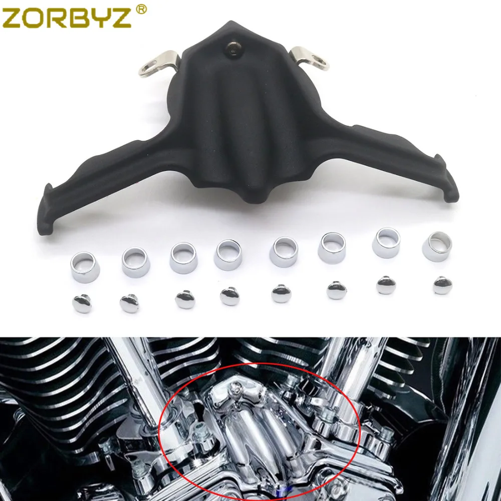 Zorbyz Matte Black Lifter Block Cover Tappet Accent For Harley Twin Cam