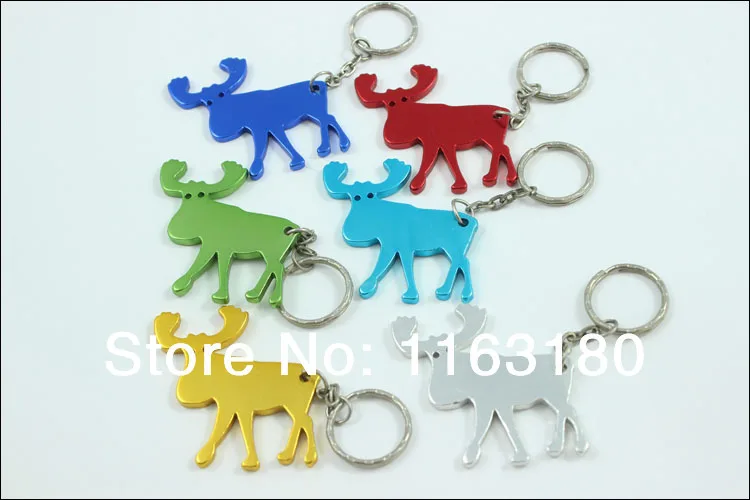 

360 pcs/lot Beer Bottle Opener KeyChains Aluminum Alloy Can Open Tools Promotion Christmas Gift-Free Shipping