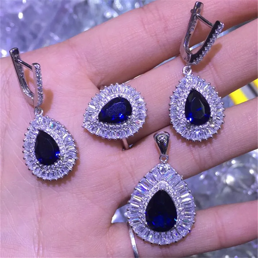 CP200 Luxury Designer Fashion 925 Sterling Silver Jewelry Zirconia