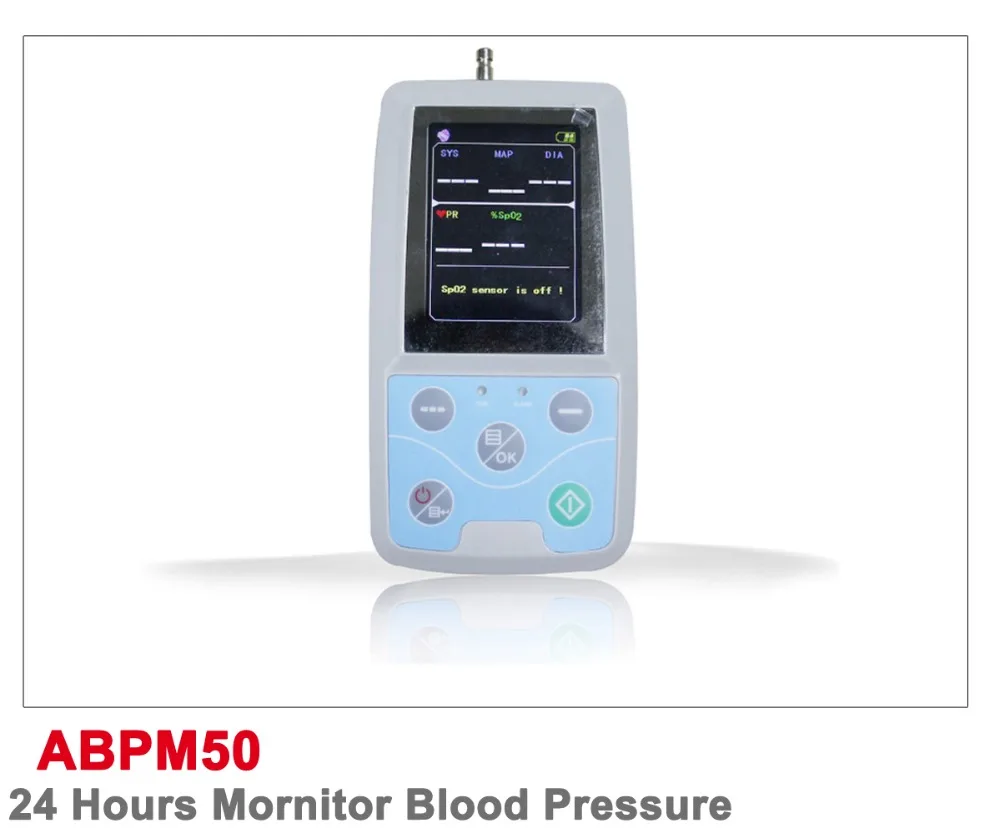 

ABPM50 24 hours Patient Monitor Ambulatory Automatic Blood Pressure NIBP Holter sphygmomanometer with USB cable +PC software