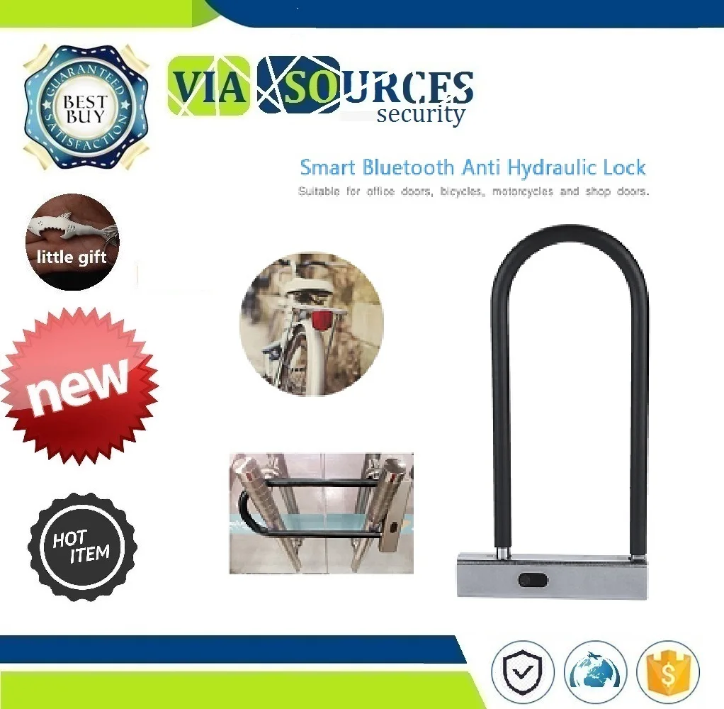 

U-typed Anti-theft Sliding Lock for Door Bicycle Motorcycle High Quality Smart Bluetooth control Anti Hydraulic Lock
