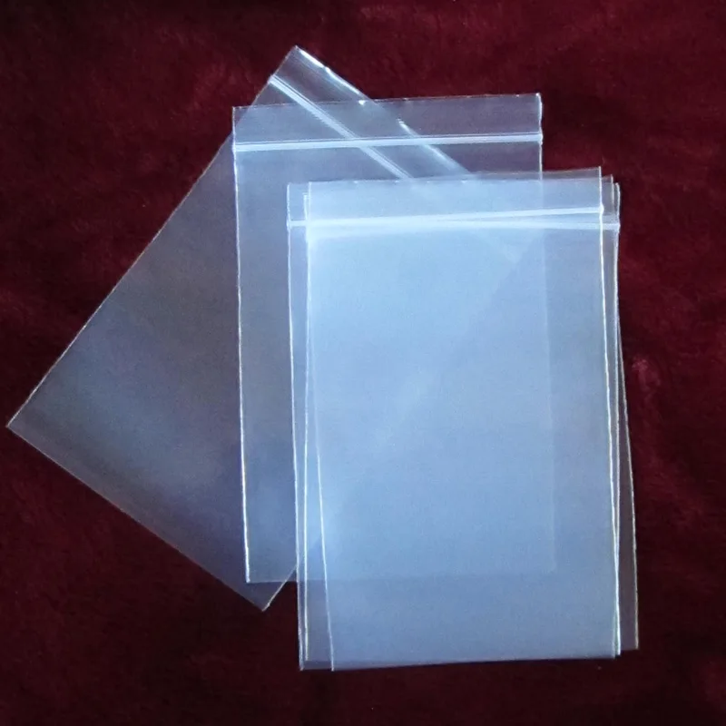 100pcs 11*16cm Thicken Clear Ziplock Pouch Reclosable Plastic Food