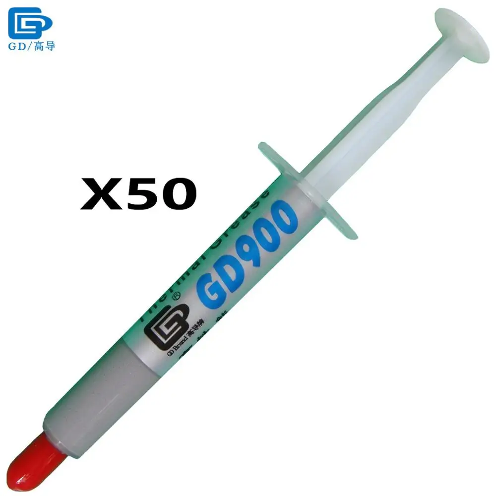 Prix pour GD Marque Thermique Pâte Conductrice Graisse Plâtre GD900 Dissipateur de Chaleur composé 50 Pièces Poids Net 3 Grammes Haute Performance Gris SY3 Prix pour GD Marque Thermique Pâte Conductrice Graisse Plâtre GD900 Dissipateur de Chaleur composé 50 Pièces Poids Net 3 Grammes Haute Performance Gris SY3