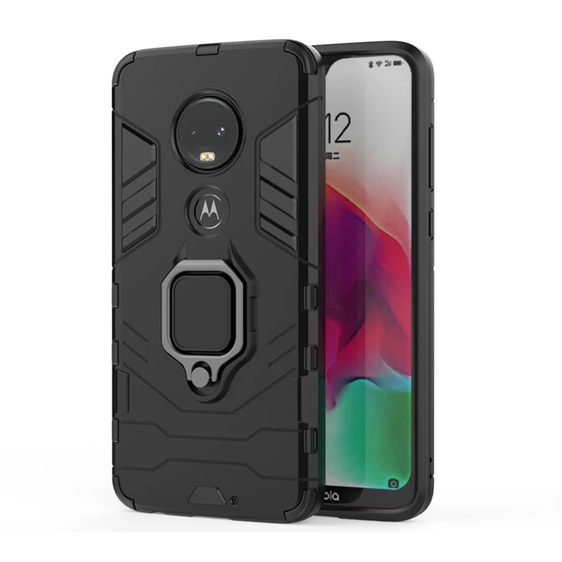 Роскошное металлическое кольцо для Motorola Moto G7 Plus чехол магнитный автомобильный