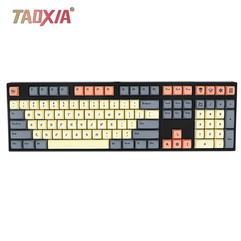  New Western World Theme XDA Thermal Sublimation Customized Machinery Keyboard Cap GH60/64/68 with P
