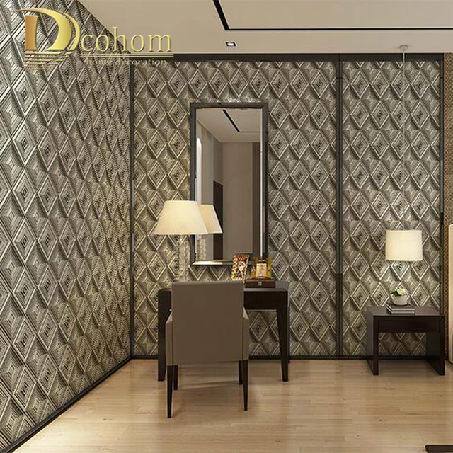 Aliexpress.com : Buy Geometric Metallic Wallpaper 3d Abstract Triangle