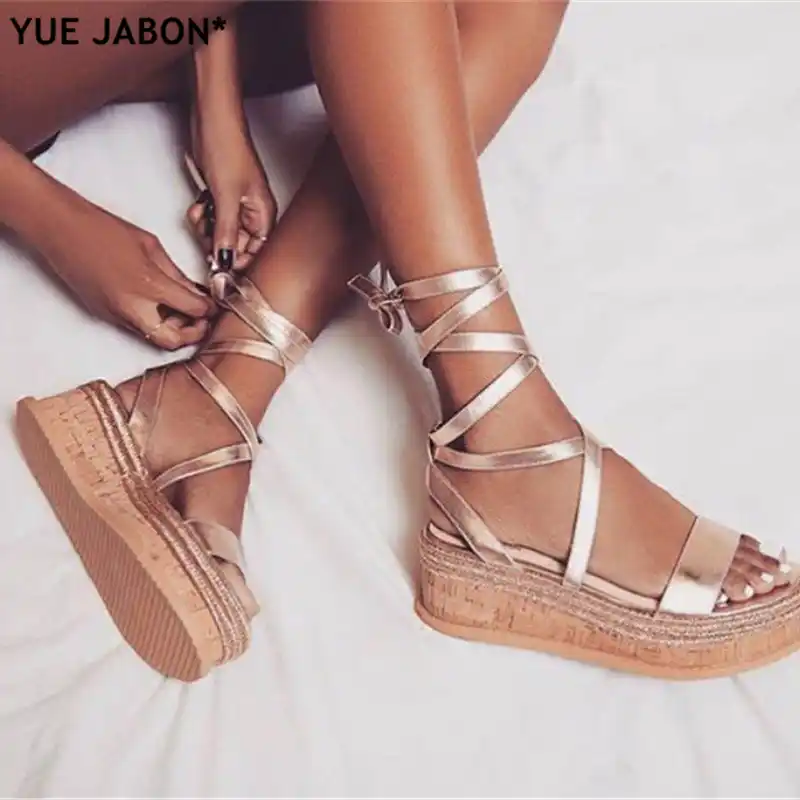 lace up platform espadrilles
