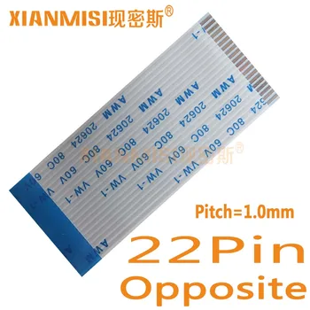 

22Pin Flexible Flat Cable FFC Opposite Side 1.0mm Pitch AWM 20624 80C 60V Length 40cm 45cm 50cm 60cm 80cm 1M 2M 1.5M 3M 5PCS