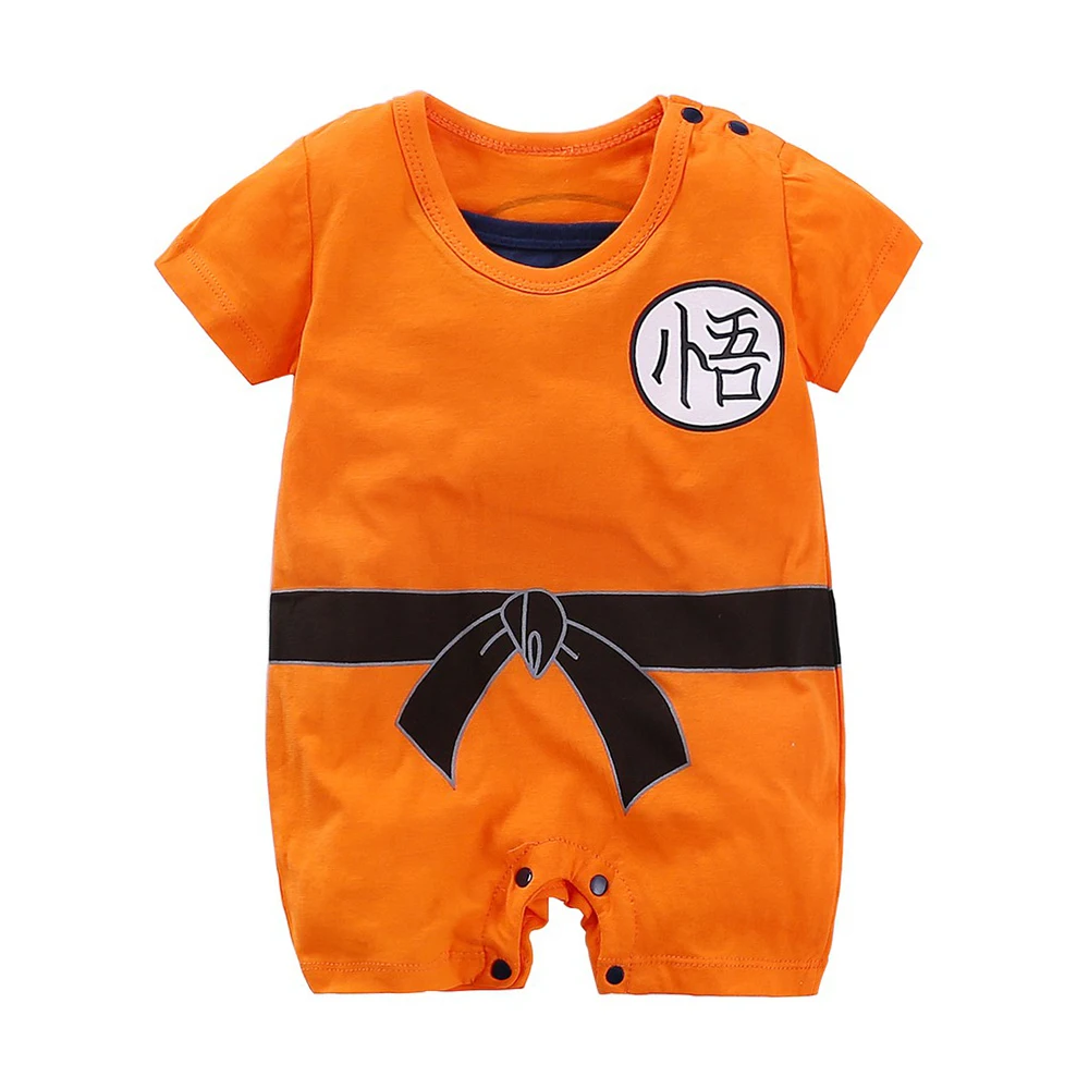 Одежда для малышей Детские комбинезоны 100% хлопок Dragon Ball с длинным и короткий