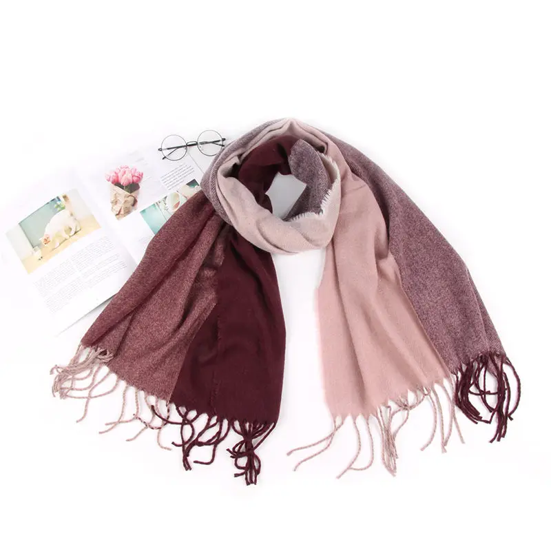  Women Ladies Patchwork Scarf Tassel Wrap Shawls Headband Soft Shawl Long women's scarves handkerchi