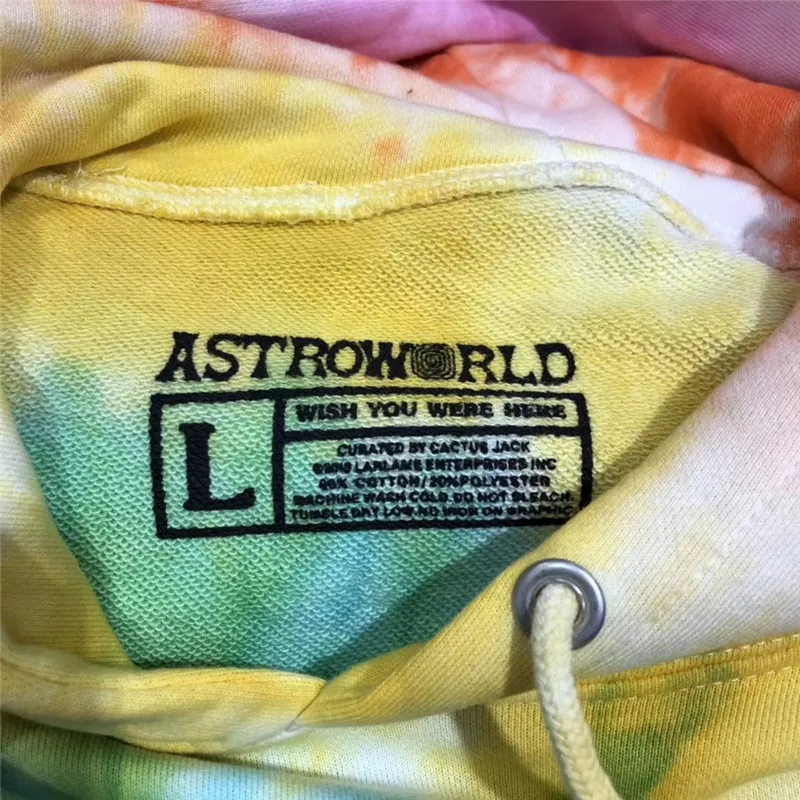 С изображением Трэвиса Скотта Astroworld Merch Европа тур с капюшоном для женщин и мужчин толстовки кофты астромир пуловер