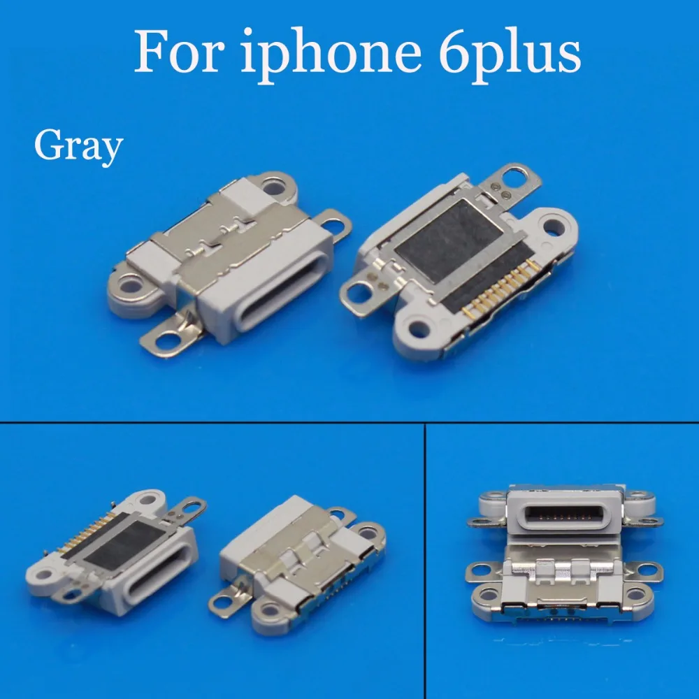 Разъем JCD для Iphone 4/5/6/6plus/7 USB разъем зарядки и передачи данных белый или серый цвета