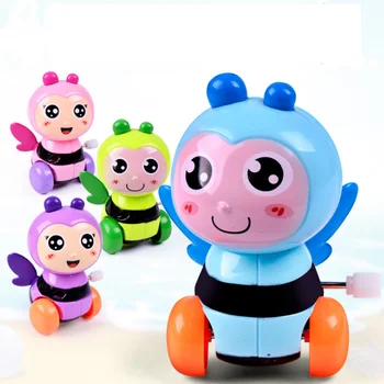 

1 Pcs/set Kawaii Cartoon Animal Bee Baby Wind Up Toys Kids Educational Developmental Toy Clockwork Toys Christmas Gift