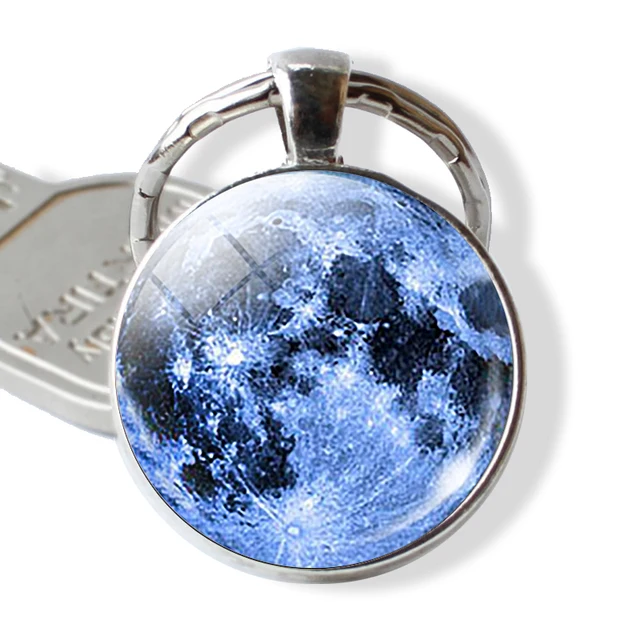 Solar Eclipse Galaxy Keychain Space Pendant Fashion Key Chain