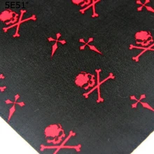 Женский мужской платок из хлопка /розовый с принтом черепа 50 см/много видов применения