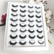 16 стилей/комплект норки ресницы 3D норки ресницы толстый ручной Полный Газа Lashes жестокости корейский норки накладные ресницы