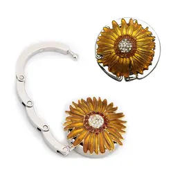 Цветок Сумочка со стразами крюк крючок для сумки круглый вешалка складной стол металлический