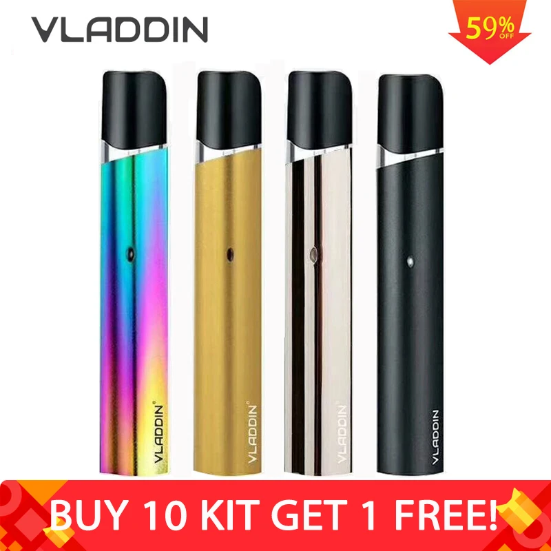 VLADDIN RE Full Kit Vape 1.5ml pod Cartridge Electronic Cigarettes 12W 350mah Vape Pen With Leather Case VS JUSTFOG MINIFIT C601 VLADDIN RE Full Kit Vape 1.5ml pod Cartridge Electronic Cigarettes 12W 350mah Vape Pen With Leather Case VS JUSTFOG MINIFIT C601