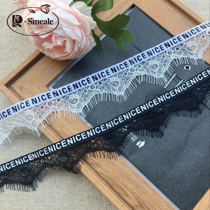 10Yards/lot Wide 4CM Single-sided Letter Eyelash Lace Trim DIY Collar Dress Skirt Stitching Material RS157 | Дом и сад